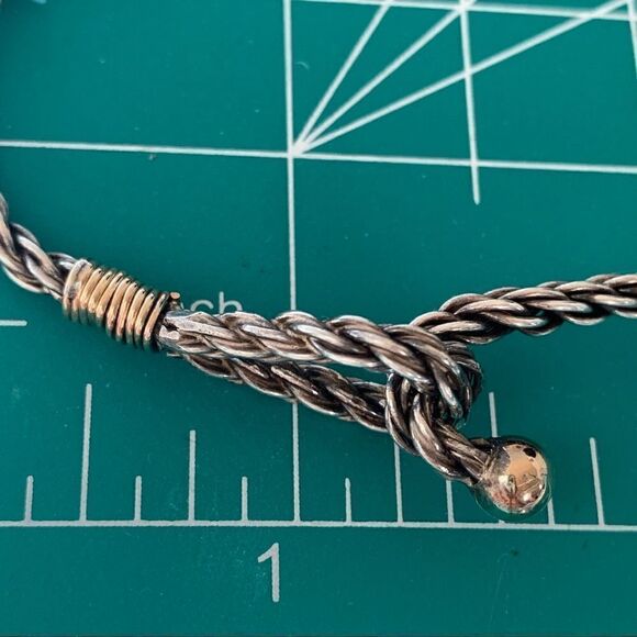 Vintage cable loop bracelet classic design - Picture 3 of 7